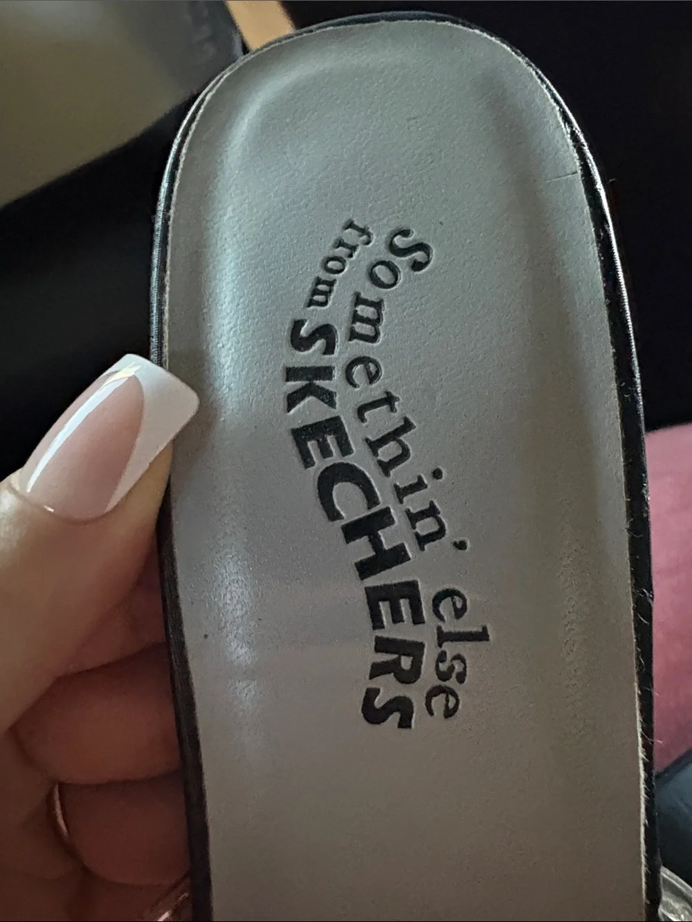 VINTAGE Y2K something Else from SKECHERS PLATFORM CHUNKY HEEL WITH CLEAR STRAP
